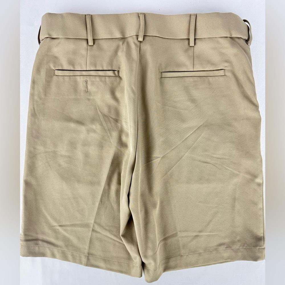 PGA Tour Khaki Flat Front Golf Shorts - Picture 3 of 6
